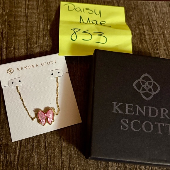Kendra Scott Pink Bow Necklace - Picture 3 of 3
